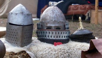 Medieval helmets