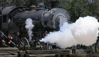 Civil War Re-enactment at Southern California Railway Museum