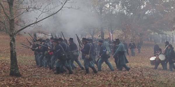 Reenactment of the Battle of Prairie Grove