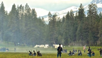 House on the Metolius reenactment