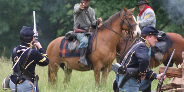 Lincoln Days Civil War Reenactment at Pittsfield Lake