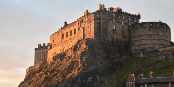 Edinburgh Castle on rock