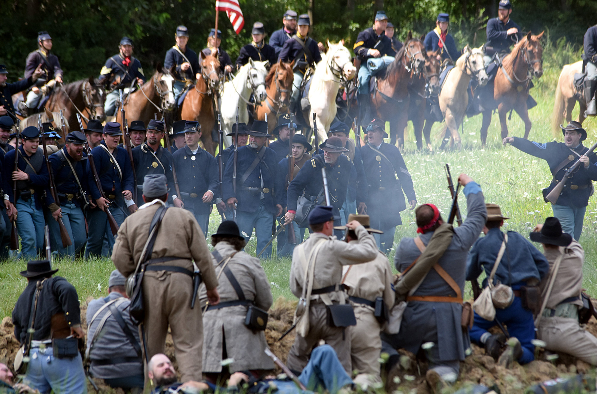 Battle reenactment