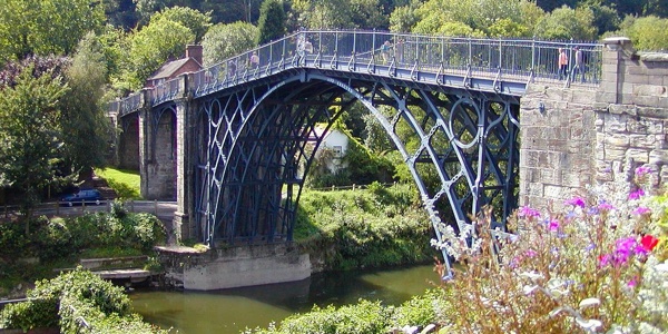 Ironbridge gorge in spring